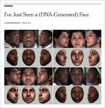 DNA generated face